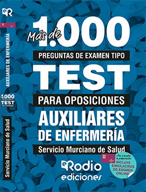 Más de 1.100 preguntas tipo test oposiciones Auxiliar Enfermería SMS 2025
