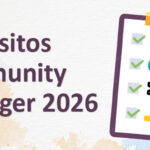 Gráfico ilustrativo con las herramientas y requisitos técnicos más demandados en las ofertas de empleo para Community Manager en 2026